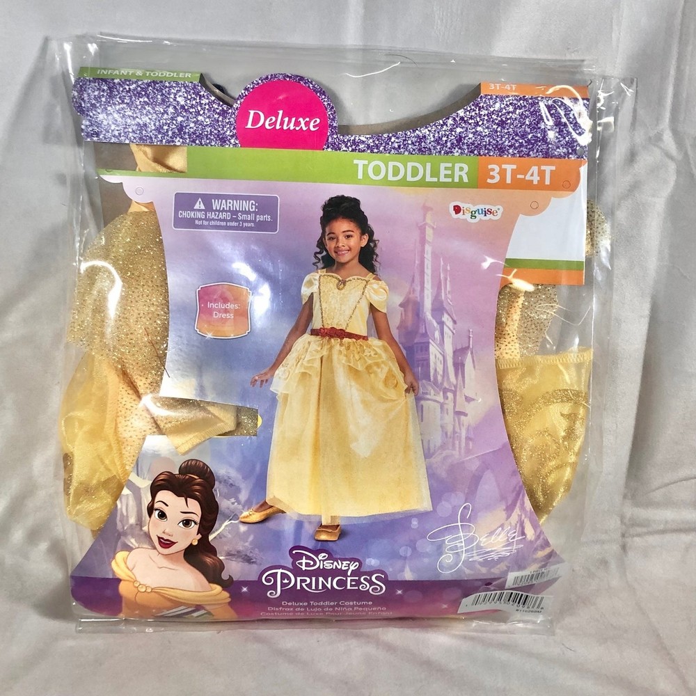 Disney Princess Belle Beauty and the Beast girls Halloween Costume size 3T/4T - Picture 6 of 8
